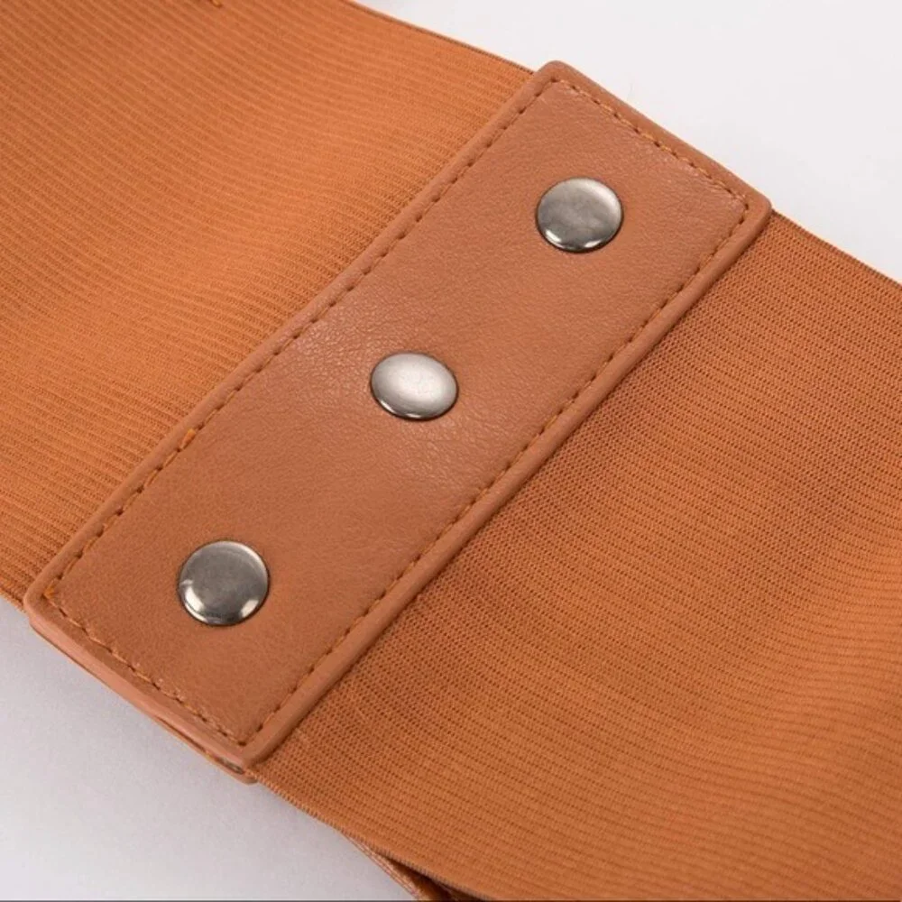 Classy Corset Leather Cinch Belt New